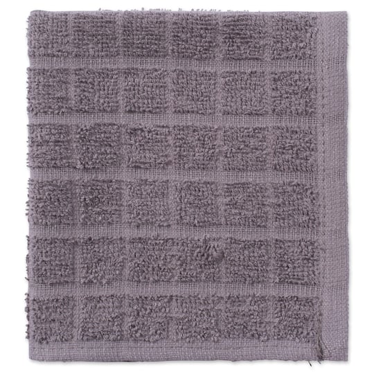 DII® Solid Windowpane Terry Dishcloth Set